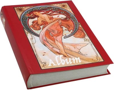 SAFE Decoratief postzegel insteekboek met 30 witte pagina’s en 60 bladzijden - verkrijgbaar in meerdere kleuren