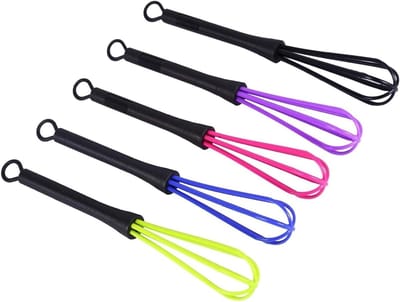 Mini Garde Set van 5 Stuks voor Keuken en Kappersbenodigdheden, Multifunctionele Hulp voor Haarverf, Bakcremes en DIY Cosmetica
