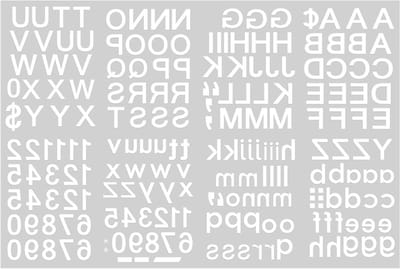 Allecto Plus - Zelfklevende Vinyl Nummerstickers - Set van 202 Stuks voor Brievenbus Raam Deur - Huis Adres - Wit - 1/2 Inch