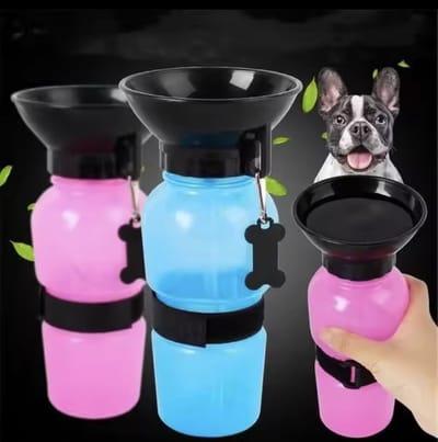 Honden Waterfles 500ML – Draagbaar – Outdoor Wandelen – Blauw - H1.1