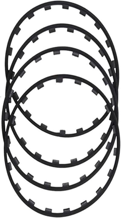 Velgenbeschermers Set - Aluminium Velgrandring - Auto Velgen Beschermen - Hard Nylon Materiaal - Set van 4 - Zwart