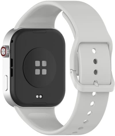 Siliconen bandje - geschikt voor Xiaomi Smart Band 10 Pro, Smart Band 9 Pro, Smart Band 8 Pro, Redmi Watch 4, Redmi Watch 5 en Redmi Watch 6 - gespsluiting - grijs