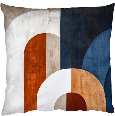 Sierkussens - Kussentjes Woonkamer - 50x50 cm - Abstract - Vormen - Donkerblauw