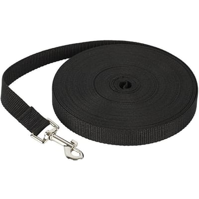 1,2M-30M Lange Nylon Hondentrainingslijnen Wandelende Huisdierlijn Lange Lanyard Trektouw Voor Kleine Grote Honden Lijn Item (Black,15M) zwart