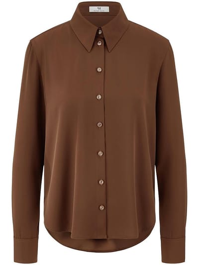 Blouse Van Peter Hahn bruin