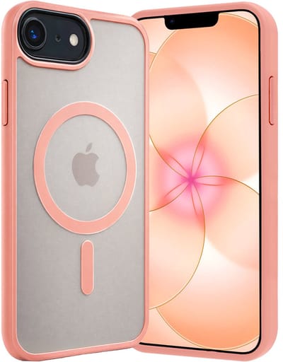 Hoes - Geschikt voor Apple iPhone 17e - Magsafe Compatible - Sterk & Shockproof - Back Cover - Shock Proof Case - Telefoon Hoesje Shockproof - Perzik