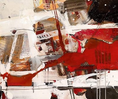Kunstdruk Norbert Mayer - Von der Lust ins Ich getragen 60x50cm