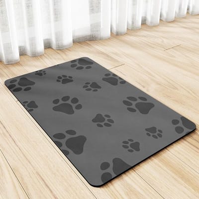 Tapis de boue de diatomée de dessin animé, tapis d'alimentation pour animaux de compagnie, tapis anti-éclaboussures, absorbant, séchage rapide, tapis d'alimentation pour chats et chiens 50 * 80cm (diatom mud)
