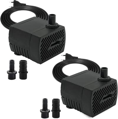 Mini Waterpomp 280 L/h, 4 W, 220 V-240 V, 50/60 Hz, Verstelbare Waterhoeveelheid, Ideaal voor Kleine Aquaria en Tuinen, Fonteinpomp met Zuignappen