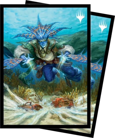 Ultra Pro - Magic - The Gathering - Murders at Karlov Manor - 100 Standard Sized Card Sleeves Pack - Morska, the Underwater Hound (63 x 89 mm)
