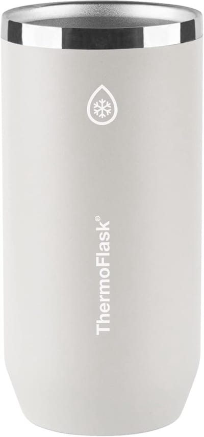 Geïsoleerde Blik Koeler - Beker Houder - Dranken Koel Houden - 2-in-1 Functie - 16 Ounce - Ultiem Grijs
