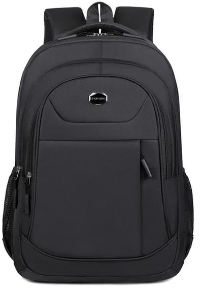 Rugzak - Back to School - Rugtas - Schooltas -Zwart - Rugzak Laptop - Heren - Jongens - Meisjes -School - Werk - 25 L -45x30x15 cm - Voor 15,6 inch laptop - 6 vakken - Zijvak voor fles