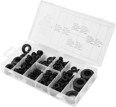 Dailygoody - Hittebestendige Rubber Sluitring - Afdichtingen voor Minerale Olie - Zwart - Duurzaam en sterk - Geschikt voor hoge temperaturen - R