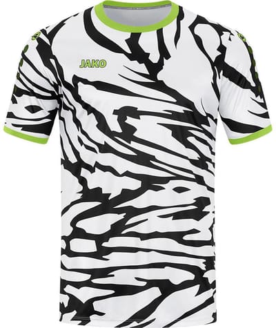 Jako Animal Shirt Korte Mouw Kinderen - Fluo Groen / Zwart / Wit | Maat: 116