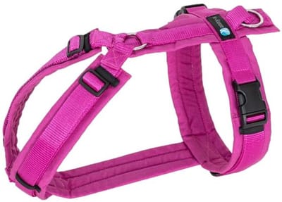 AnnyX Hondentuig - Y-tuig - Fuchsia - maat S - Borstomvang 52-64cm - Gewicht hond 9 -19 kg