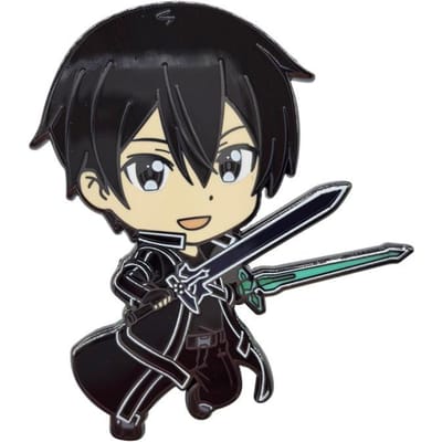 Sword Art Online Anime Périphériques Kirito Asuna Épingles Émaillées Broches Sac à Dos Vêtements Accessoires Badge de Décoration Cadeau black