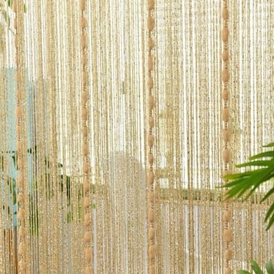 Dailygoods - kralengordijn, vliegengordijn voor deuren, draadgordijn dat niet in de knoop raakt, voor huis, hotel of winkel, decoratief gordijn als ruimteverdeler