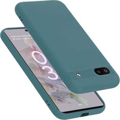 Cadorabo Hoesje geschikt voor Google PIXEL 6A in LIQUID GROEN - Beschermhoes gemaakt van flexibel TPU silicone Case Cover