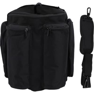 Étui de transport pour haut-parleur, grande capacité, multifonctionnel, portable, avec bandoulière réglable noir