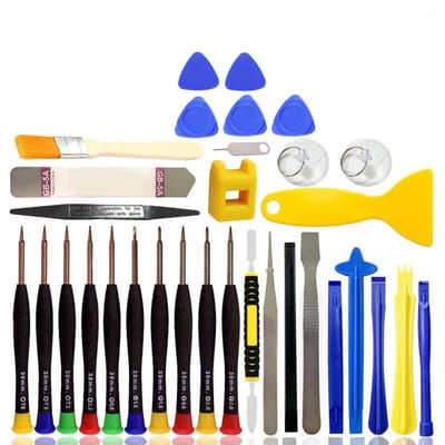 Dailygoody - Telefoonreparatiegereedschapsset - 33-delige schroevendraaierset - Professioneel en compleet - Universeel gebruik - Geschikt voor iPhone ...