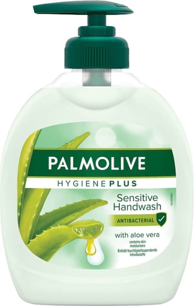 Palmolive Handzeep pomp Hygiene Plus Sensitive 6 x 300 ml