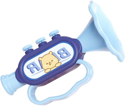 Speelgoed Trompet - Muziek Instrument - Ouder-Kind Interactie - Bevordert Sensorische Ontwikkeling - 138 x 96 x 85 cm - Blauw