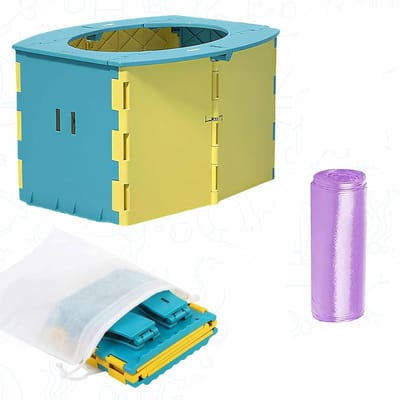 Draagbaar kinderpotje opvouwbaar onderweg compact toilet voor zindelijkheidstraining