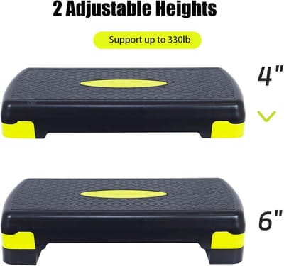 Stepbench met antislip oppervlak, aerobic-plank voor thuis/fitnessstudio, oefening/kantoor