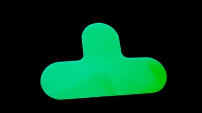 T-stuk - Glow in the dark Glow-in-the-dark (fotoluminescent) 290 x 190 mm Anti-slip-vloersticker