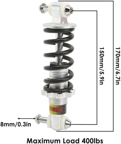 Store_8 - Schokdemper - 150 mm - Universeel - Fiets - 400 Lbs