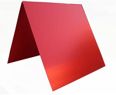 Aluminium Plaat - Metaal Paneel - Graveren & Markeren - Geanodiseerd Oppervlak - Diverse Maten - Rood