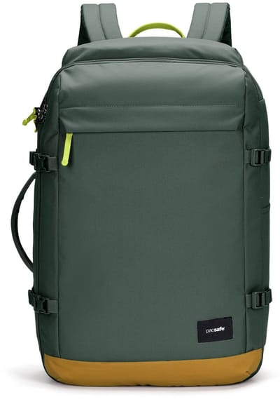 Pacsafe GO Carry-on Rugzak - 44L - RFID - Anti-diefstal - Waterafstotend - Handbagage - Gerecycled - Groen