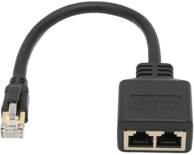 Dailygoody - RJ45 Ethernet Splitter Adapter 1 naar 2 Poorten - Ideaal voor Thuis en Kantoor