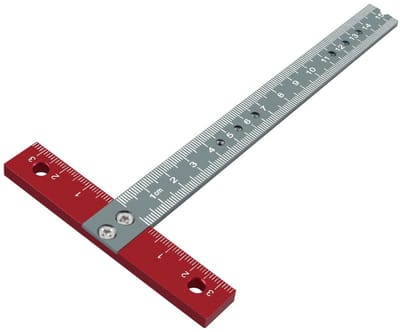 Dailygoods - Metalen Regel van Aluminiumlegering voor Precisie Tekenwerk