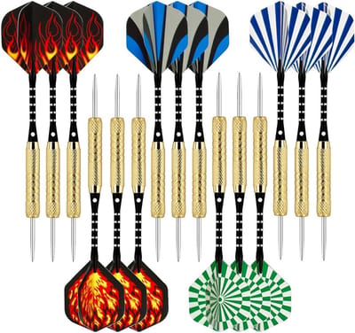 Dartpijlen Set Professioneel - Stalen Punten (18g & 23g) - Inclusief Aluminium Shafts, Flights en Accessoires