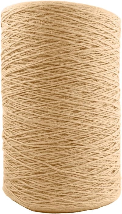 Jute Touw - Natuurlijk Bindtouw - Tuinieren en Knutselen - 100% Natuurlijke Vezels - 15 mm x 305 Meter - Natuurlijk