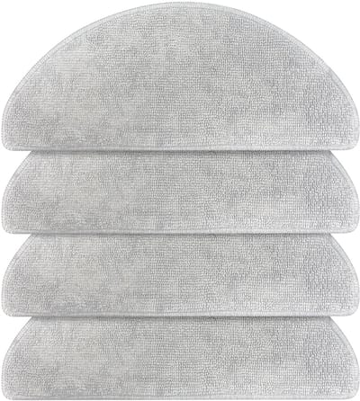 Dailygoods- Dweilpads 4 Stuks - Dweilpads Dreame L40 Ultra AE - Dweilpads Swiffer - Robotstofzuiger Accessoires - Stofzuiger Onderdelen - Compatibel met Lubluelu L20 en Honiture V8 Pro - Schoonmaakdoekjes