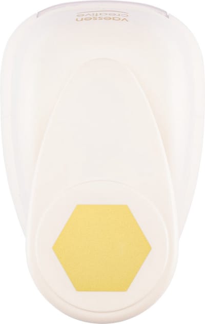 Vaessen Creative Pons - Figuurpons - Hexagon - 4,4 x5,1 cm