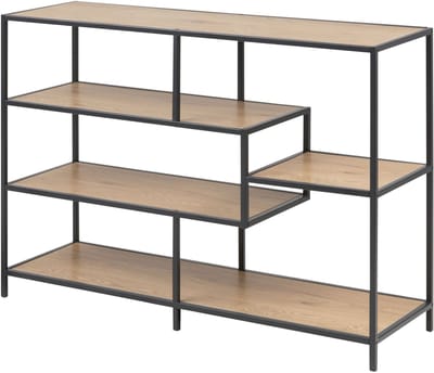 Honkytonk Boekenkast 78cm - asymmetrisch Wild eiken
