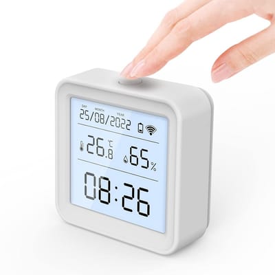Slimme WiFi Temperatuur en Vochtigheid Sensor met Dataopslag en Back-light