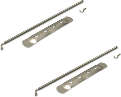 Spiraaltrekveer 1,2 x 32 cm - 2x - Staal - Deursluiters / Deurveren - Voor automatisch sluiten van deuren