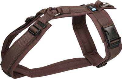 AnnyX Hondentuig - FUN - Speurtuig - Bruin - maat XXS - Borstomvang 36-42cm - Gewicht hond 3 -7 kg