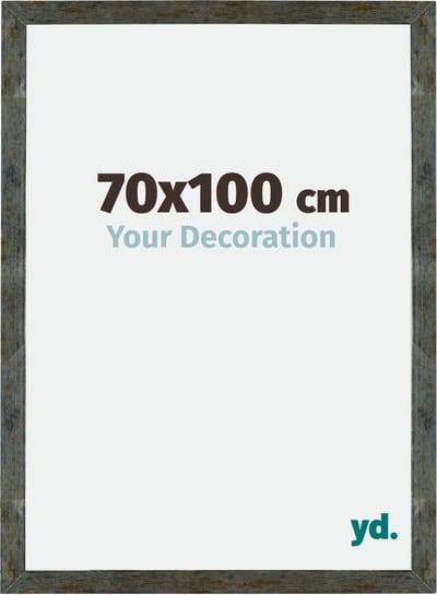 Your Decoration - Fotolijst 70x100 cm - MDF - Blauw Goud Gemeleerd - Mura