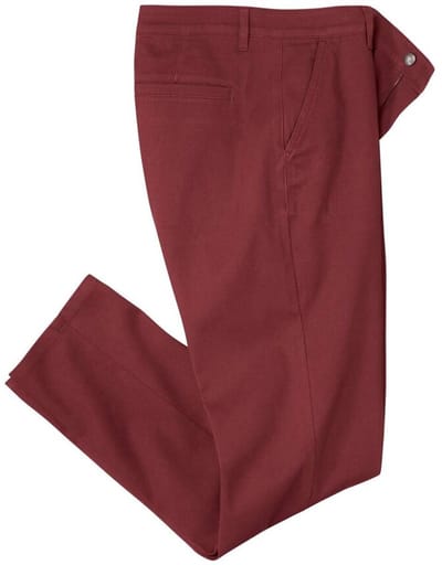 ATLAS FOR MEN - Bordeauxrode chino - Heren - Verkrijgbaar in grote maten - W42