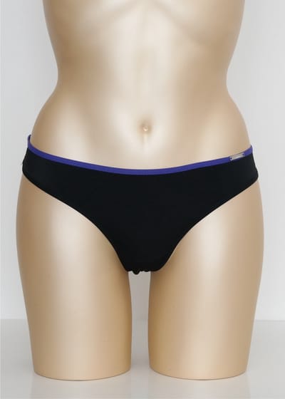 Sapph - Pose - string - zwart/paars - maat XL / 42