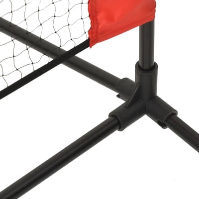 Tennis Net - Sport Net - Tuin Training - Stalen Frame - 500x100x87 cm - Zwart Rood