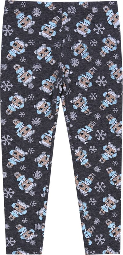Donkergrijze geïsoleerde leggings - LOL surprise