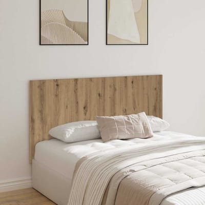vidaXL - Hoofdeinde - 160x1,5x80 - cm - bewerkt - hout - artisanaal - eikenkleur