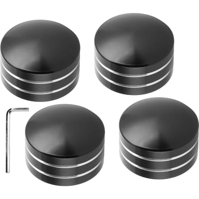 4 stuks Motorafdekking Cilinderkop Bout Topper Dop Past voor XL883 Big Twin 1340 Evo Twin Cam Modellen Black