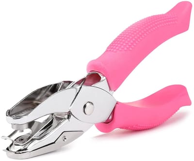 Enkele Gatpons - Handpons Papier - Knutselen Kaarten - Ingebouwde Confetti Vanger - 1.5mm Rond Gat